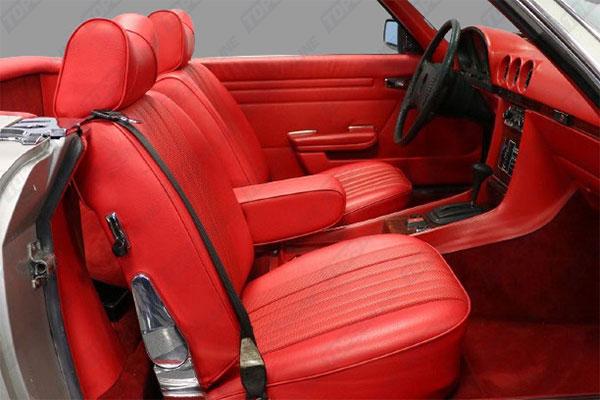 1972 through 1979 Mercedes Benz SL R107 Chassis Upholstery Seat Covers